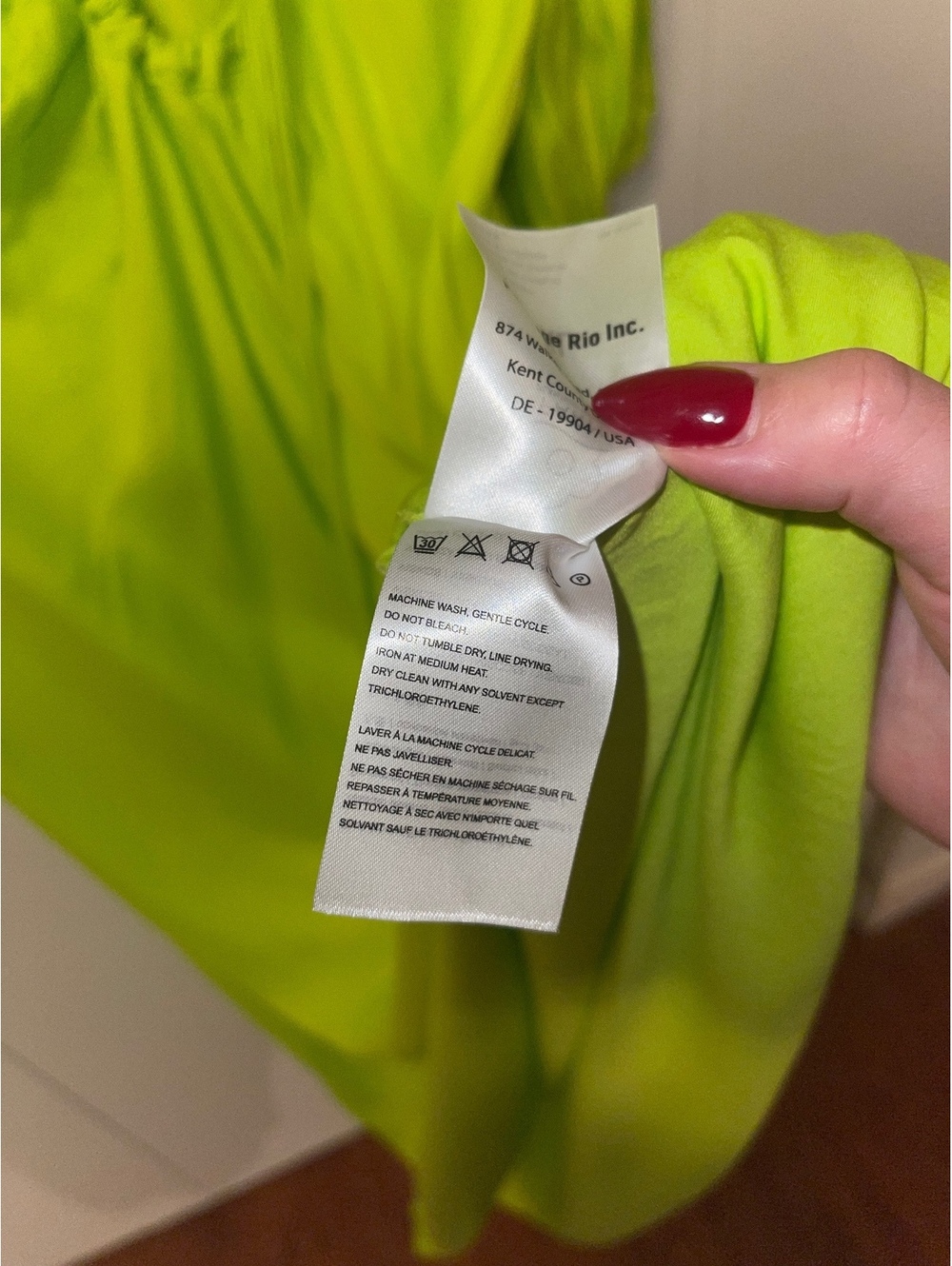 FARM Rio Neon Green Cutout Ruched Midi Dress Long Sleeve XL - Picture 6 of 7